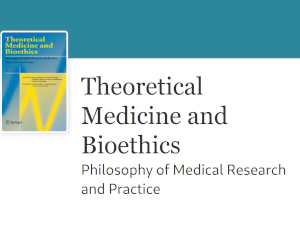 okładka czasopisma "Advances in Experimental Philosophy of Medicine"