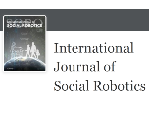 okładka czasopisma International Journal of Social Robotics