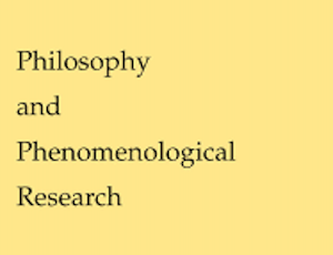 okładka czasopisma Philosophy and Phenomenological Research